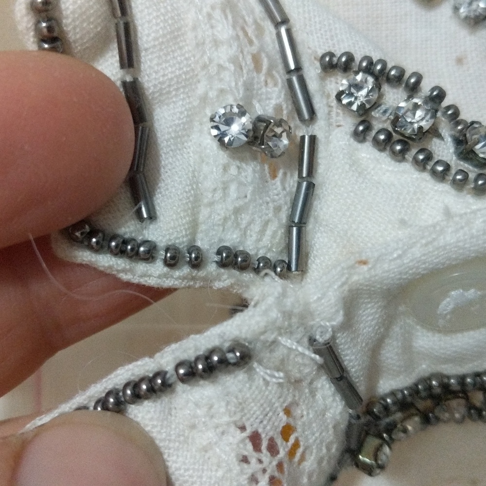 65 NWT Anthropologie Pilcro&the letterpress Nayeli Rhinestone Embellished  XS - Picture 11 of 13